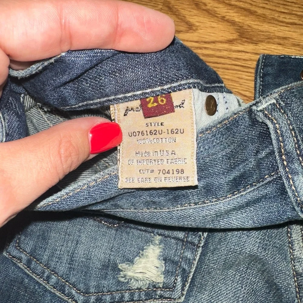 7 For All Mankind Blue Boot Cut Jeans - Picture 3 of 3